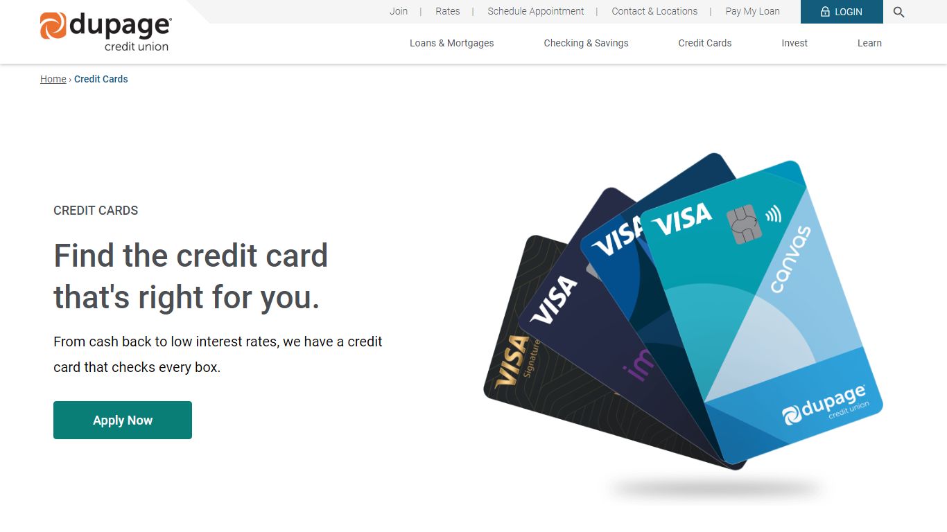 Credit Cards - Find the Perfect Credit Card - DuPage Credit Union